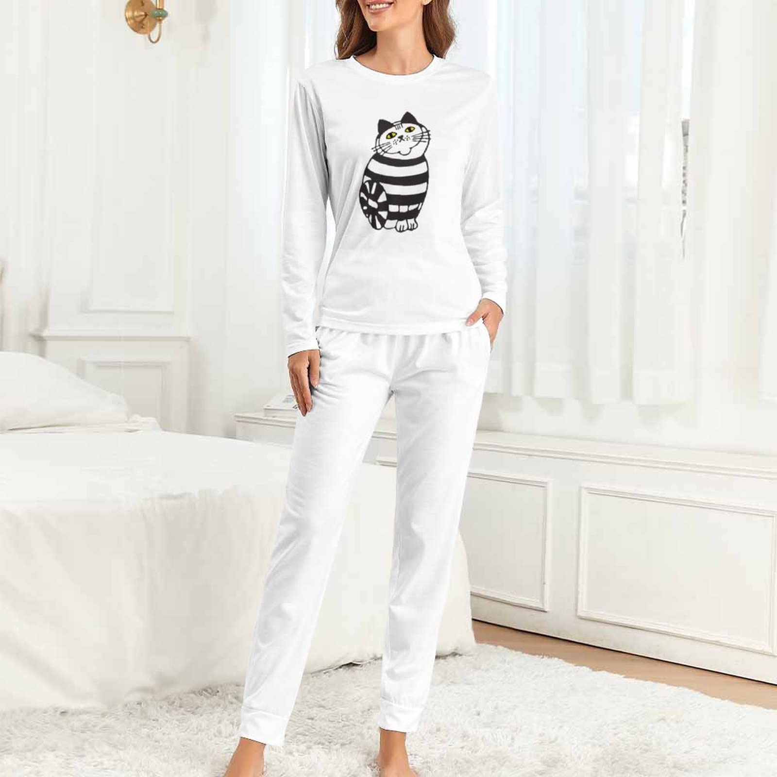 Amazon.co.jp: リサラーソン レディース パジャマ 長袖 長ズボン